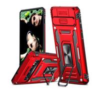 LeYi for Samsung Galaxy S10(Not Fit S10+) Phone Case, with Camera Lens Cover Slider and Ring Stand Holder, Military Grade Hard Protective Cover Tough Armour Case for Samsung Galaxy S10, Red