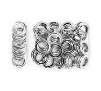 LEYILE 20mm Eyelet Punch Set Large Tarpaulin Eyelet Set Silver Metal Grommet Eyelet Set for Curtains Canvas Fabric Clothing
