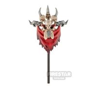 LeYiLeBrick Minifigure Accessory Horde Flag with Skeleton MULTICOLOURE