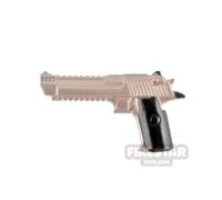 LeYiLeBrick Minifigure Firearm Desert Eagle Pistol SILVER