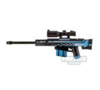 LeYiLeBrick Minifigure Firearm Sniper Rifle Printed BLACK