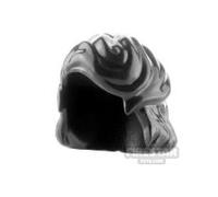 LeYiLeBrick Minifigure Hair Mid Length Wavy Swept Right and Forward BLACK