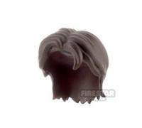 LeYiLeBrick Minifigure Hair Short Layered Cut DARK BROWN