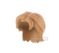 LeYiLeBrick Minifigure Hair Short Layered Cut MEDIUM DARK FLESH