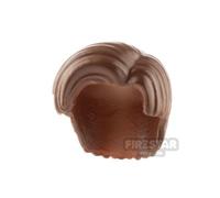 LeYiLeBrick Minifigure Hair Short Left Parting Swept Right REDDISH BRO