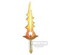 LeYiLeBrick Minifigure Weapon Fallen Angel Energy Sword TRANS ORANGE