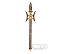 LeYiLeBrick Minifigure Weapon Halberd MULTICOLOURED