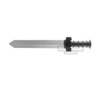 LeYiLeBrick Minifigure Weapon Jian Double Edged Long Sword METALLIC SI