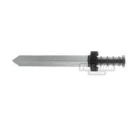 LeYiLeBrick Minifigure Weapon Jian Double Edged Long Sword METALLIC SILVER