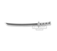 LeYiLeBrick Minifigure Weapon Katana Square Guard SILVER
