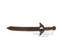 LeYiLeBrick Minifigure Weapon Tai Chi Sword DARK BROWN