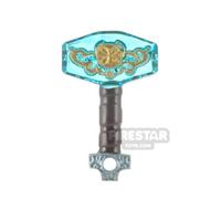 LeYiLeBrick Minifigure Weapon Thor Energy Hammer TRANS LIGHT BLUE