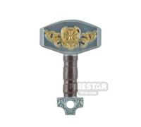 LeYiLeBrick Minifigure Weapon Thor Hammer METALLIC SILVER
