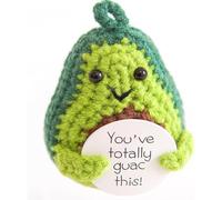 Leyiteng Positive Avocado Gifts, Mental Health Gifts,Good Luck Charm for Boyfriend Girlfirend,Knitted Creative Crochet Inspirational Basket Gofts Boo Basket Present For Adults Her Men Women