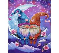 LEYIUYIU 11CT Pre-Printed Cross Stitch Kit for Adults Beginners Children DIY Advanced Handmade Art Lovers Wall Decoration Crafts - Moon Boat - 40x50cm