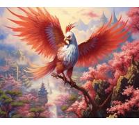 LEYIUYIU DIY Diamond Painting for Adults Children Beginners 5D Leisure Creative Painting Set for Home Wall Decoration - Beautiful Birds - 40x50cm