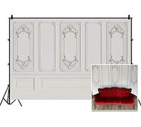 Leyiyi 10x6.5ft Vintage Room Inside Backdrop European Frame Modern House French Castle Cementery Wall Retro Style Photo Background Cowboy Kids Birthday Portrait Studio Prop Vinyl Wallpaper