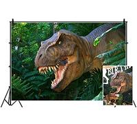 Leyiyi 5x3ft Photography Background 3D Safari Dinasour Birthday Party Backdrop Ancient Jungle Tropical Bush Teeth Hunting Summer Camp Baby Shower Photo Portrait Vinyl Video Studio Prop