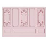 Leyiyi 6x4ft Light Pink Vintage Room Inside Backdrop European Frame Modern House French Castle Cementery Wall Retro Style Photo Background Cowboy Kids Birthday Portrait Studio Props Vinyl Wallpaper