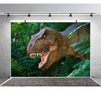 Leyiyi 6x4ft Photography Background 3D Safari Dinasour Birthday Party Backdrop Ancient Jungle Tropical Bush Teeth Hunting Summer Camp Baby Shower Photo Portrait Vinyl Video Studio Prop