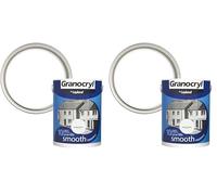 Leyland 303139 Granocryl Smooth Masonry Paint, Brilliant White, 2.5 Litre (Pack of 2)