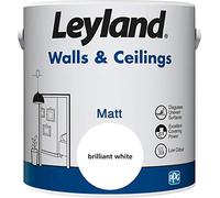Leyland 423394 Walls & Ceilings Matt, 2.5 litres, white