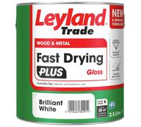 Leyland - Fast Dry Plus - Gloss - Brilliant White - 2.5L
