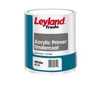 Leyland Trade Acrylic Primer Undercoat Paint White 750ml PaLeylandck of 2 - 1
