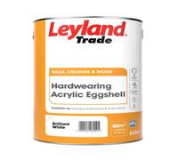 Leyland Trade Brilliant White Eggshell Emulsion Paint, 5L