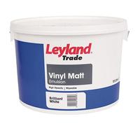 Leyland Trade Brilliant White Vinyl Matt Emulsion 10ltr