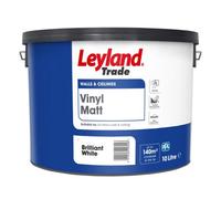 Leyland Trade Brilliant White Vinyl Matt Wall & Ceiling Emulsion Paint, 10L