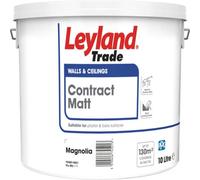 Leyland Trade Contract Magnolia Matt Emulsion Paint, 10L