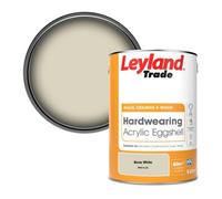 Leyland Trade Hardwearing Acrylic Eggshell Emulsion Paint Bone White (Ppg14-22) 5L