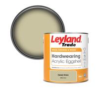 Leyland Trade Hardwearing Acrylic Eggshell Emulsion Paint Canary Grass (Ppg1114-3) 2.5L