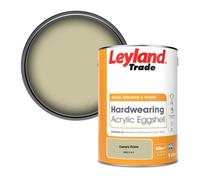 Leyland Trade Hardwearing Acrylic Eggshell Emulsion Paint Canary Grass (Ppg1114-3) 5L