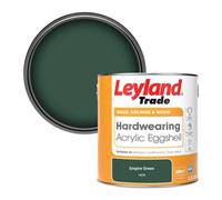 Leyland Trade Hardwearing Acrylic Eggshell Emulsion Paint Empire Green (14C39) 2.5L