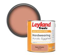 Leyland Trade Hardwearing Acrylic Eggshell Emulsion Paint Flame Of Passion (Ppg1192-5) 2.5L