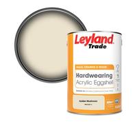 Leyland Trade Hardwearing Acrylic Eggshell Emulsion Paint Golden Mushroom (Ppg1207-2) 5L