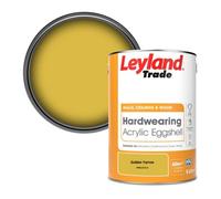 Leyland Trade Hardwearing Acrylic Eggshell Emulsion Paint Golden Yarrow (Ppg1215-5) 5L