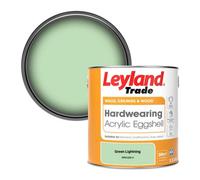 Leyland Trade Hardwearing Acrylic Eggshell Emulsion Paint Green Lightning (Ppg1225-4) 2.5L