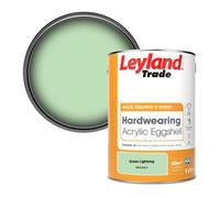 Leyland Trade Hardwearing Acrylic Eggshell Emulsion Paint Green Lightning (Ppg1225-4) 5L