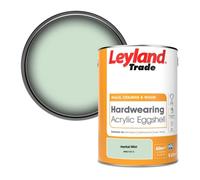 Leyland Trade Hardwearing Acrylic Eggshell Emulsion Paint Herbal Mist (Ppg1131-2) 5L