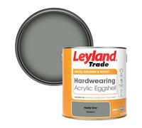 Leyland Trade Hardwearing Acrylic Eggshell Emulsion Paint Husky Gray (Ppg0994-6) 2.5L