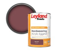 Leyland Trade Hardwearing Acrylic Eggshell Emulsion Paint Mesa Red (Ppg1052-6) 5L