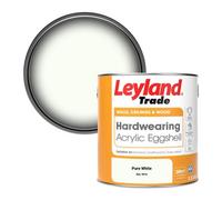 Leyland Trade Hardwearing Acrylic Eggshell Emulsion Paint Pure White (Ral 9010) 2.5L