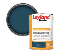 Leyland Trade Hardwearing Acrylic Eggshell Emulsion Paint Regatta Bay (Ppg1154-7) 5L