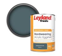 Leyland Trade Hardwearing Acrylic Eggshell Emulsion Paint Underground Lake (Ppg1035-6) 5L