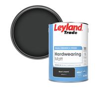 Leyland Trade Hardwearing Matt Emulsion Paint Black Leopard (Ppg1011-7) 5L