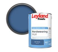 Leyland Trade Hardwearing Matt Emulsion Paint Blue Odyssey (Ppg1166-6) 5L
