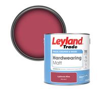 Leyland Trade Hardwearing Matt Emulsion Paint California Wine (Ppg1184-7) 2.5L
